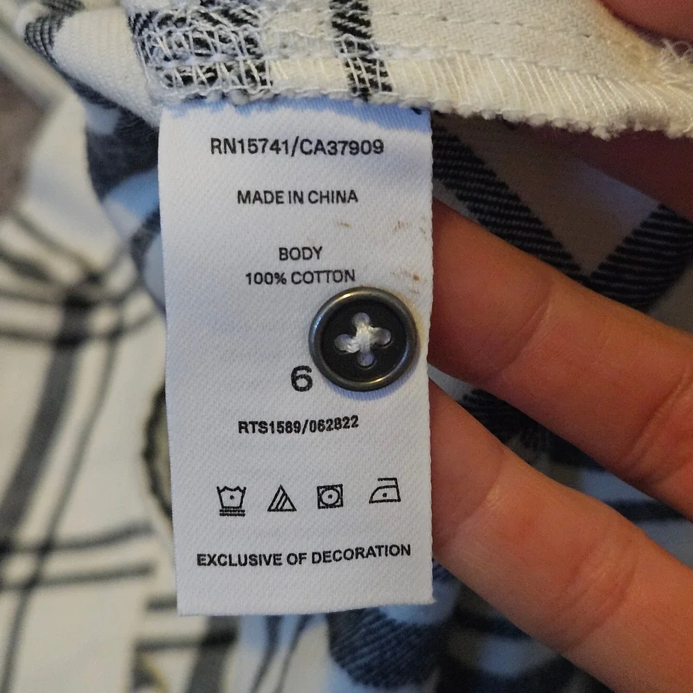Splendid 2-Piece Flannel Jogger‎ Set Kids Size 6 Charcoal Cream NEW Plaid Shirt